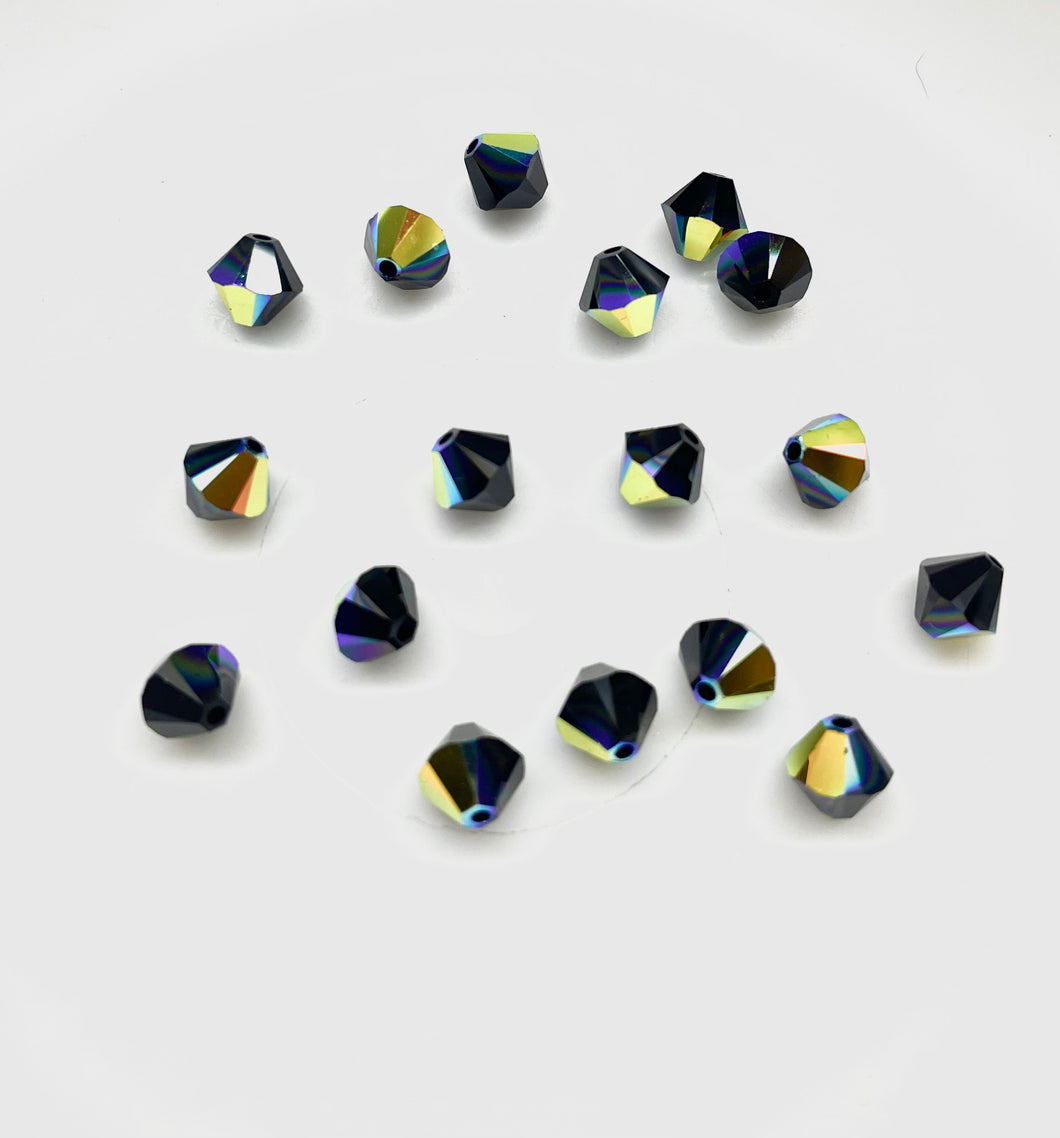 Bead Swarovski Crystals | 6mm | SMT-01 #280 | Negro Tornasol