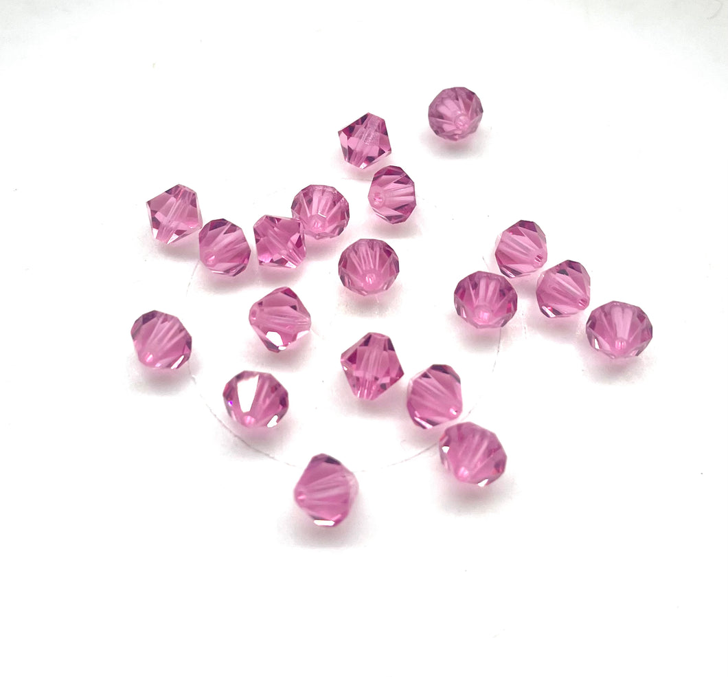 Bead Swarovski Crystals | 6mm | ST-02 #209 | Rosado Intenso