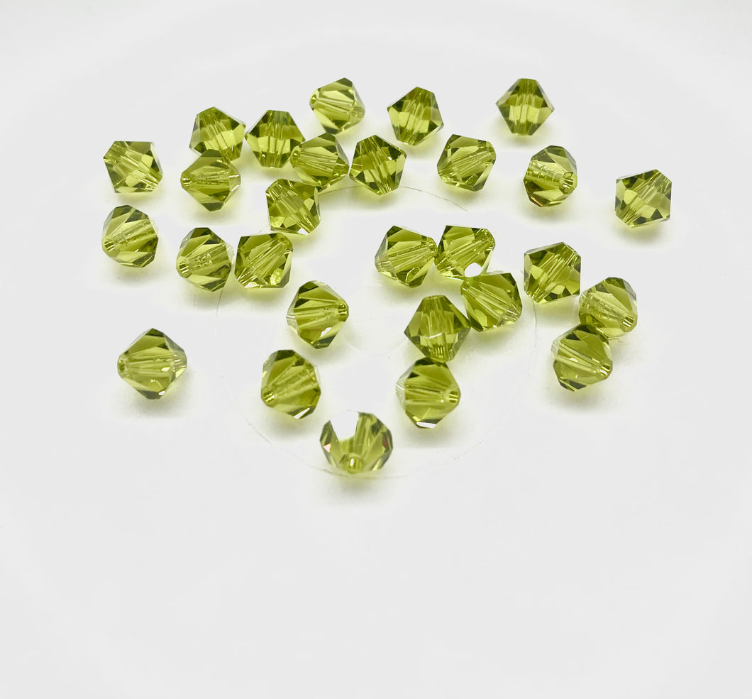Bead Swarovski Crystals | 6mm | ST-02 #252 | Verde Oliva
