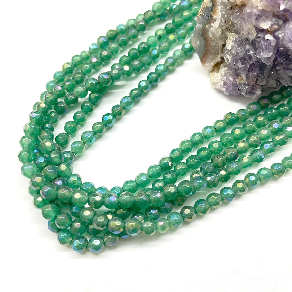 AGATA AB TORNASOL | FACETADA | 4MM | VERDE