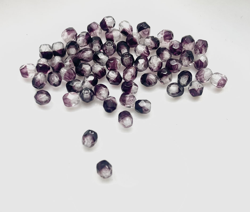 Cristal Checo | 4mm | C-03 #026 | Uva Degradé | 25 unidades