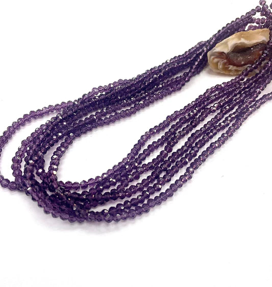 Cristal Chato | 3mm | morado traslucido