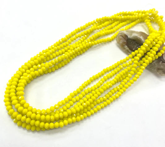 Cristal Chato | 3mm | Amarillo