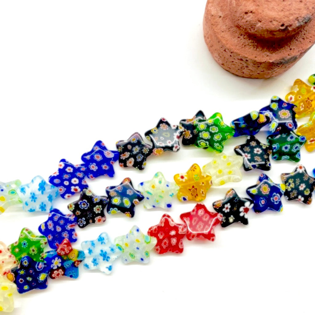 MURANO | ESTRELLA | 22MM | MIX DE COLORES