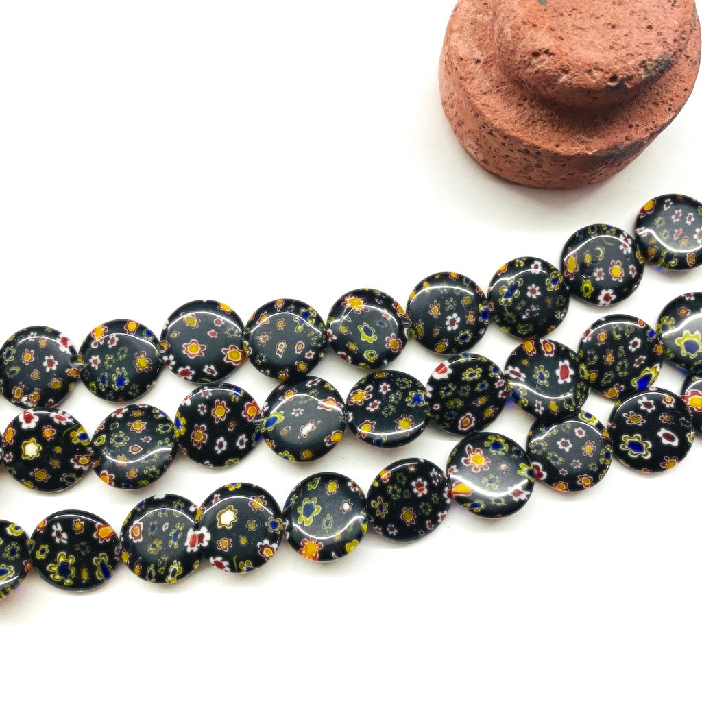 MURANO | COIN | 17.5MM | NEGRO
