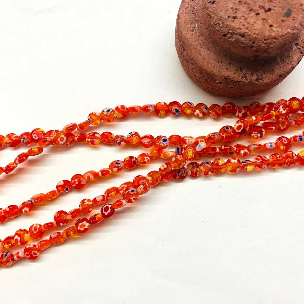 MURANO | MINI COIN | 6MM | NARANJA