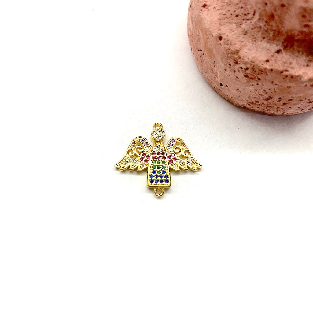 RODINADO | CONECTOR ANGEL | 17MM | 1UND | DORADO (R8-74)