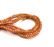 CRISTAL CHATO | 4MM | NARANJA ROSE MATTE TORNASOL