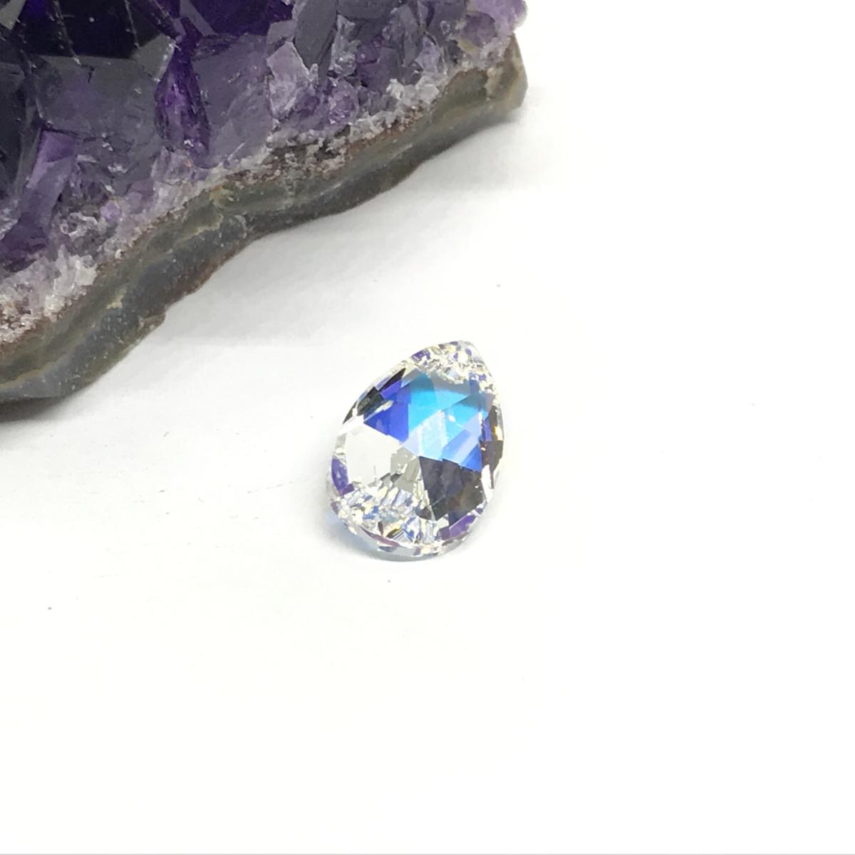 Swarovski Elements Teardrop | Gota Plana | 16x9mm | Aurora Boreal ...