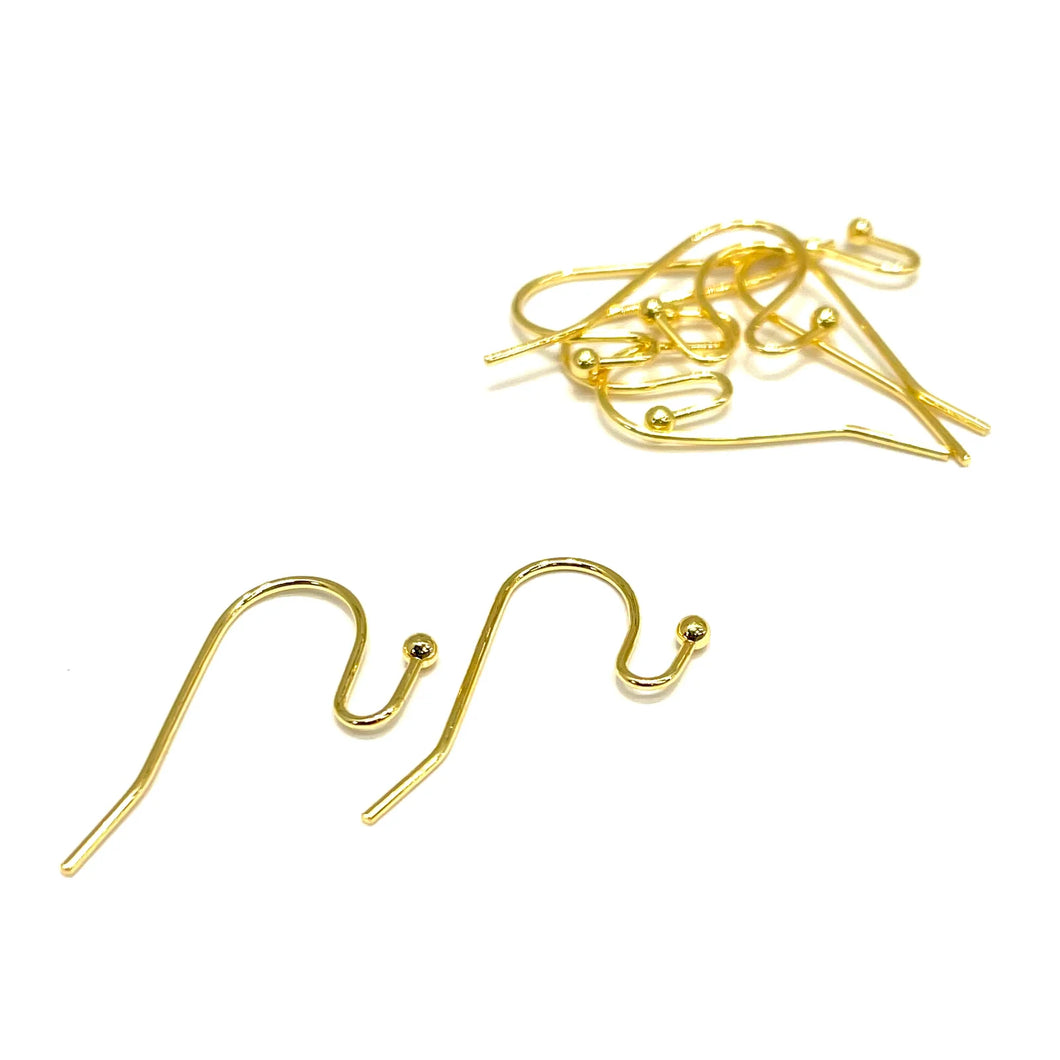 GANCHO DE ARO | BAÑO DE ORO 24K | 20MM | (C8-72)
