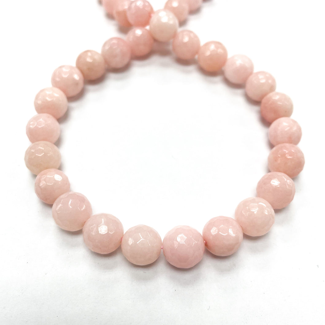 AGATA FACETADA | 12MM | ROSADO PASTEL