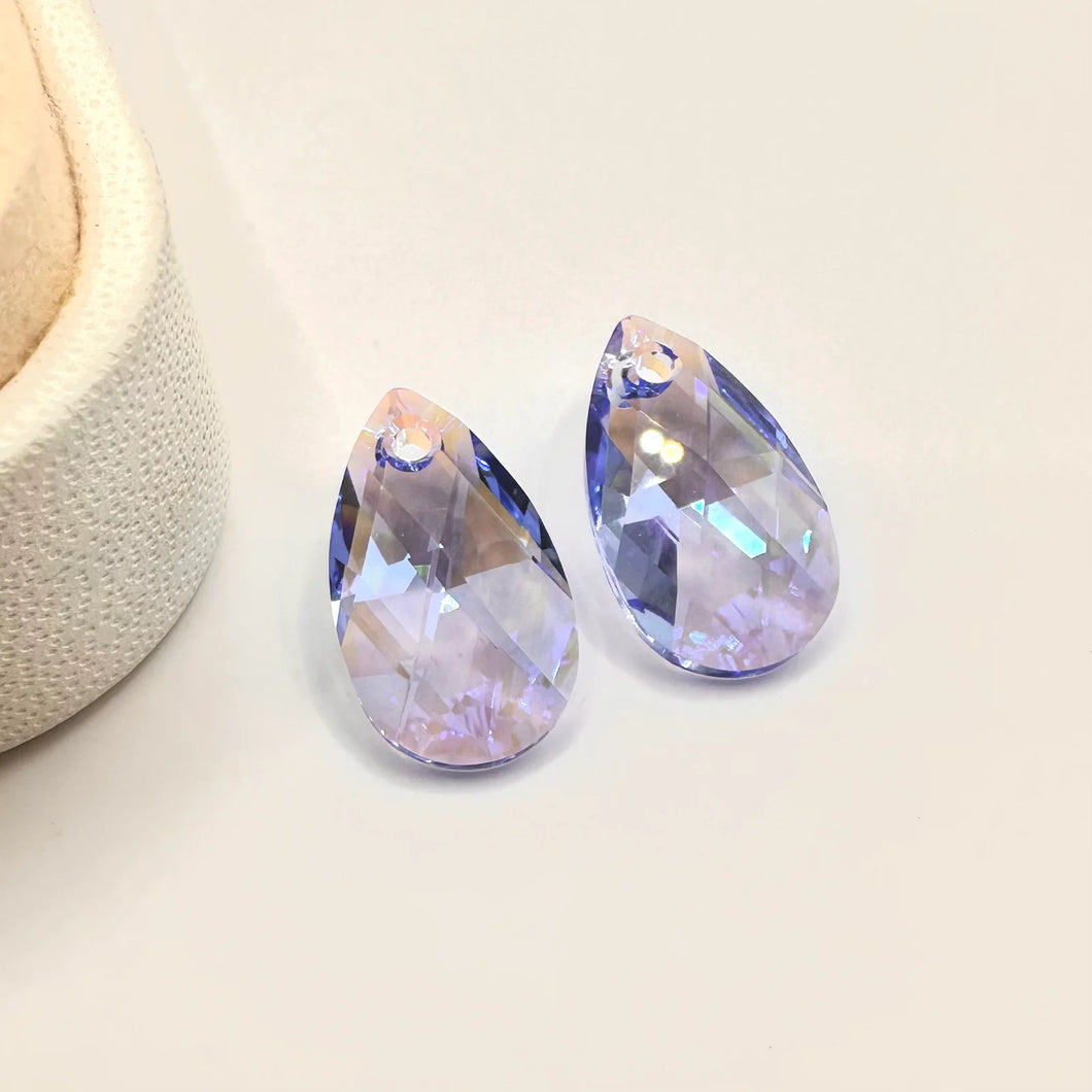 Swarovski Elements Teardrop | Gota Plana | 16x9mm | Lila