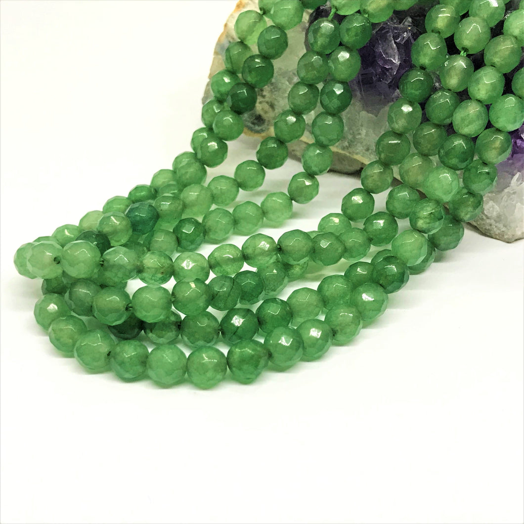 AGATA FACETADA | 6MM | VERDE MATIZADO