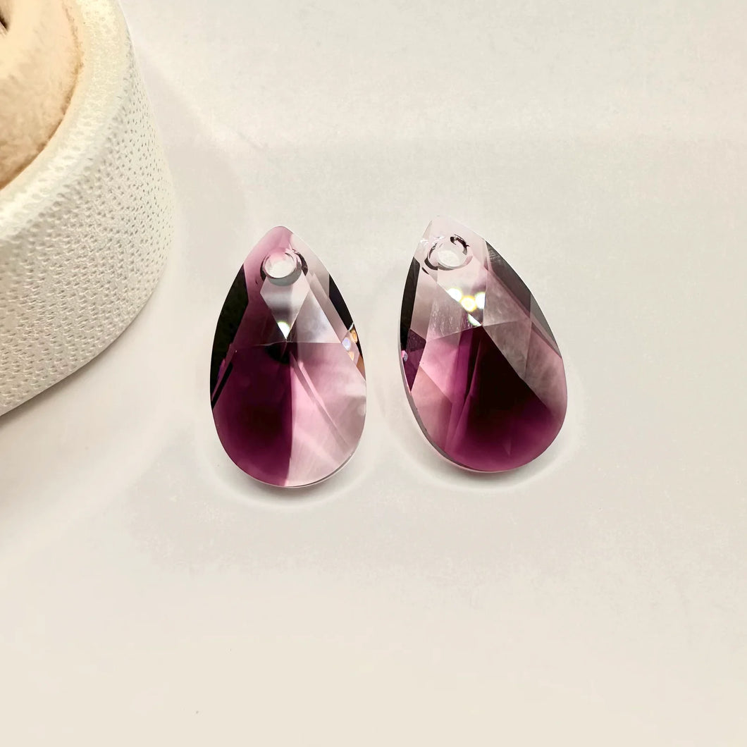 Swarovski Elements Teardrop | Gota Plana | 16x9mm | AMETHYST BLEND