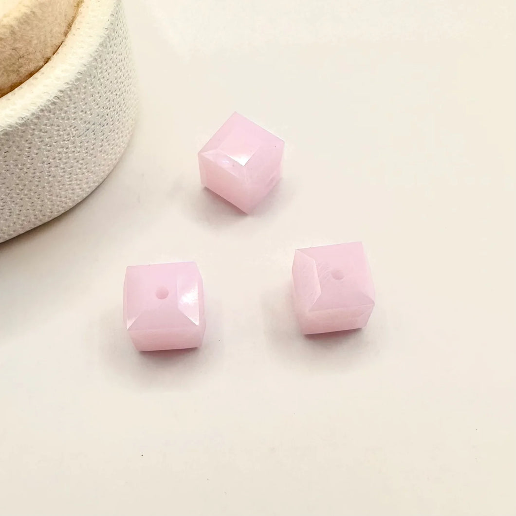 BEAD SWAROVSKI CRYSTALS | CUBO 6MM | ROSE ALABASTER