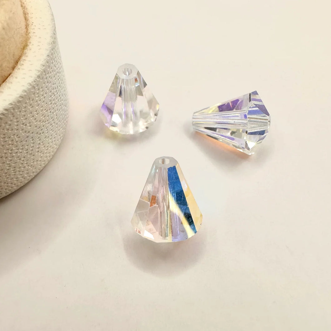 BEAD SWAROVSKI CRYSTALS | CONO | 9X8MM |  AURORAL BOREAL