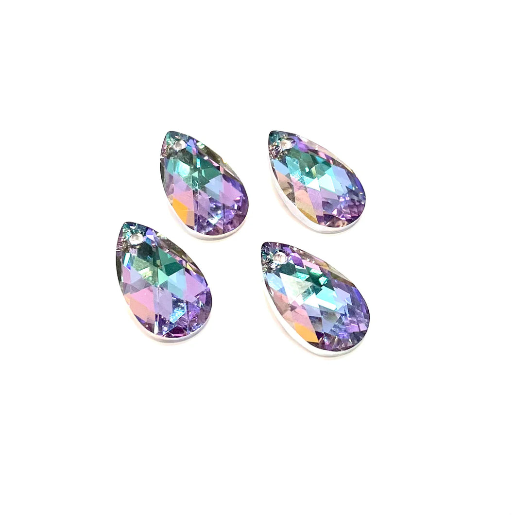 Swarovski Elements Teardrop | Gota Plana | 16x9mm | Vitrail Light
