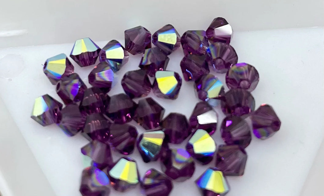 Bead Swarovski Crystals | 4mm | C5 Smt #2323 | 25unds | Morado Tornasol