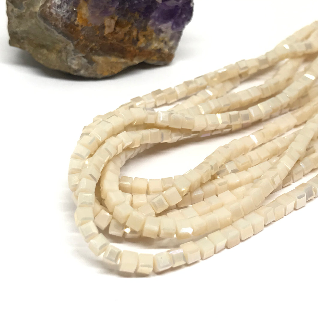 CRISTAL CUADRADO | 3X3MM | CREMA SATIN