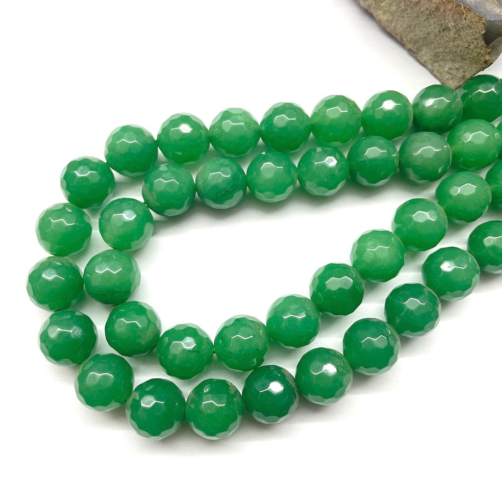 AGATA FACETADA | 12MM | VERDE JADE