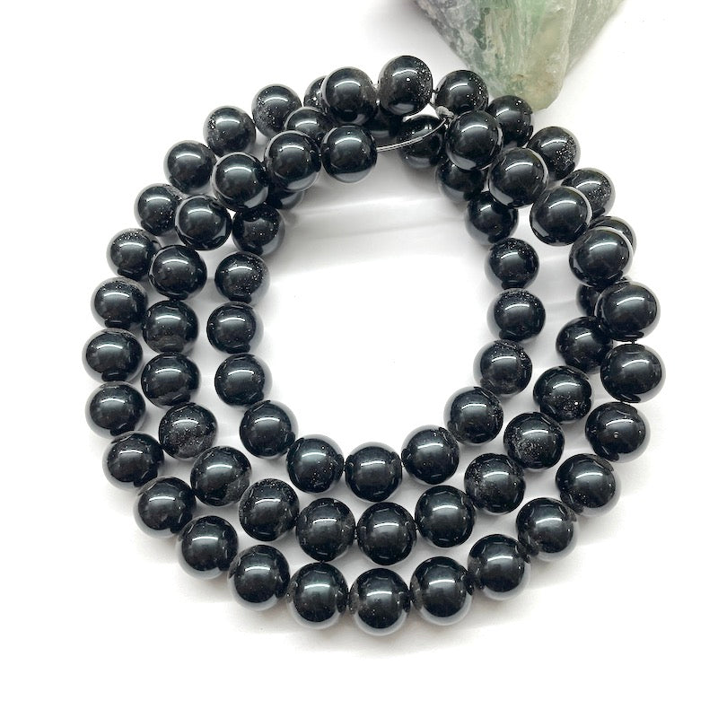 PERLA ACRILICO BRILLANTES | 12MM | NEGRO