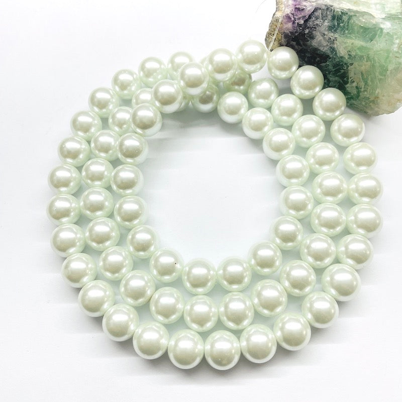 PERLA ACRILICO BRILLANTES | 12MM | BLANCO