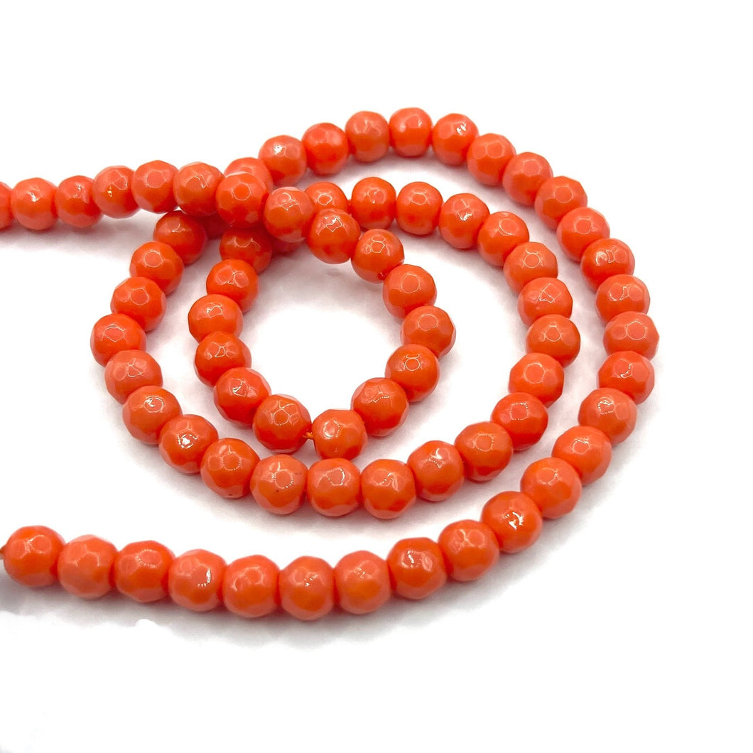 AGATA FACETADA | 4MM | NARANJA MATTE