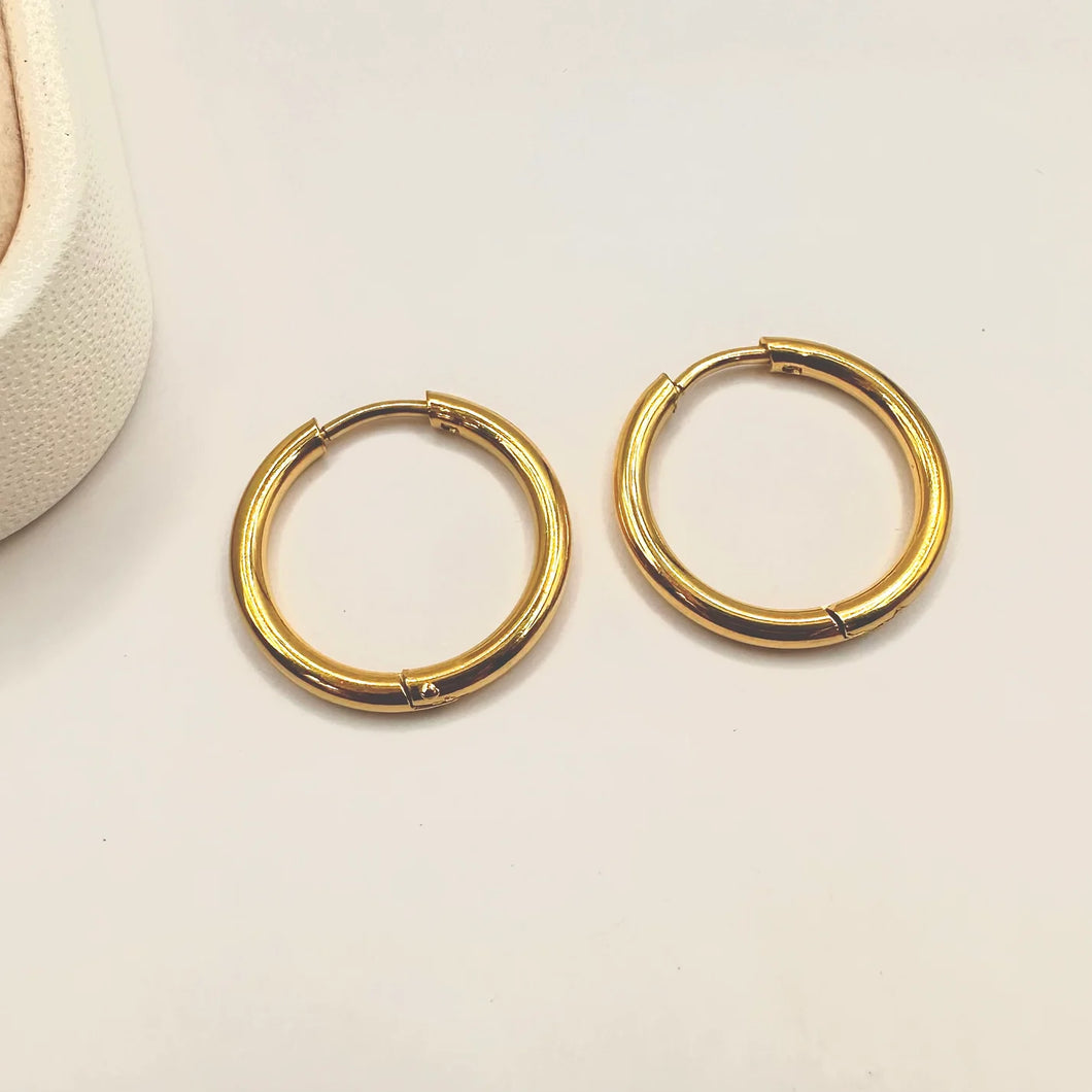 BASE DE ARO |  ARGOLLA | ACERO DORADO | 14MM