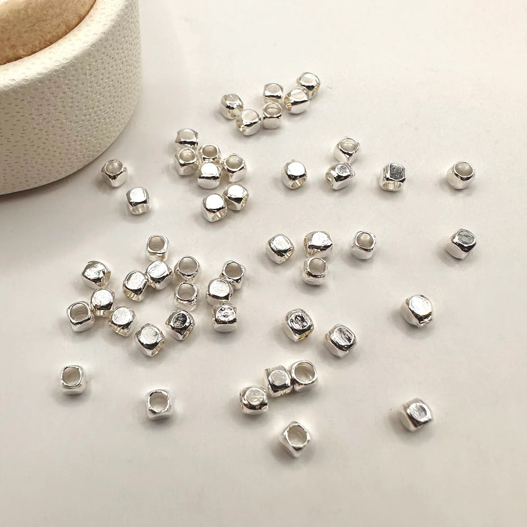 SEPARADORES DE MINI CUBOS | BAÑO DE PLATA | 2MM | 10 UNIDADES