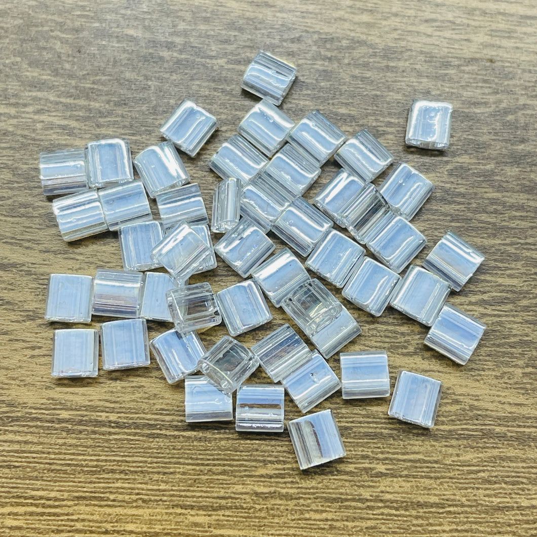 TILA MIYUKI | 5 GRAMOS | 5X5MM | BLANCO TRASLUCIDO SATIN | C4-34