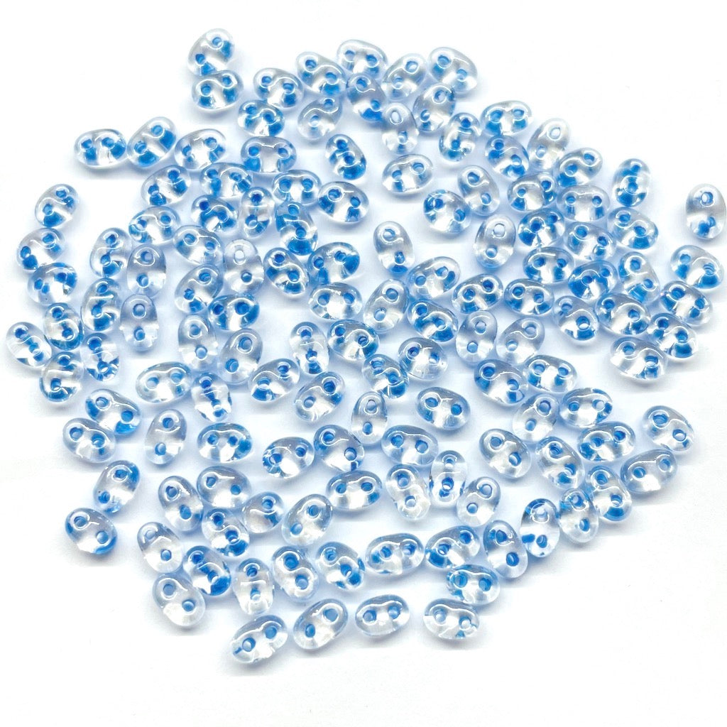 TWINS SUPERDUO | PRECIOSA | 20GRS | 5X4MM | AZUL TRASLUCIDO | C2-11