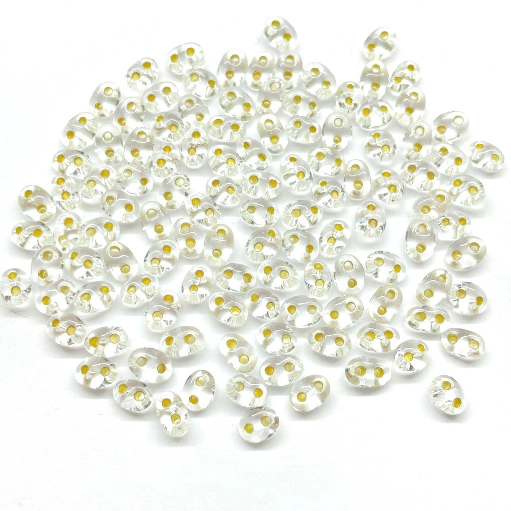 TWINS SUPERDUO | PRECIOSA | 20GRS | 5X4MM | TRASLUCIDO SILVERLINE | C2-15
