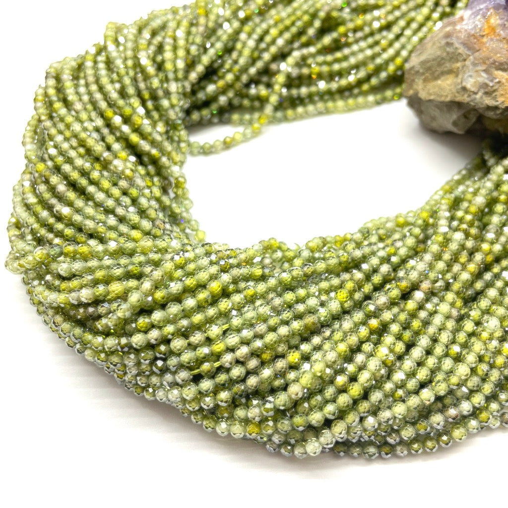 PIEDRAS NATURALES | MINI | CIRCONITA | VERDE OLIVA | 2MM | co.123