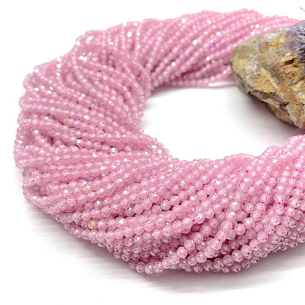 PIEDRAS NATURALES | MINI | CIRCONITA | ROSADO | 3.3MM