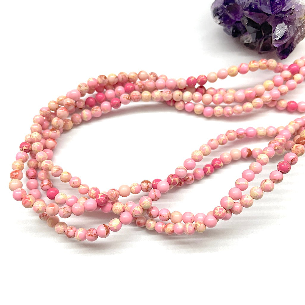 JASPE IMPERIAL | ROSADO MATIZADO | CLASE B | 4MM