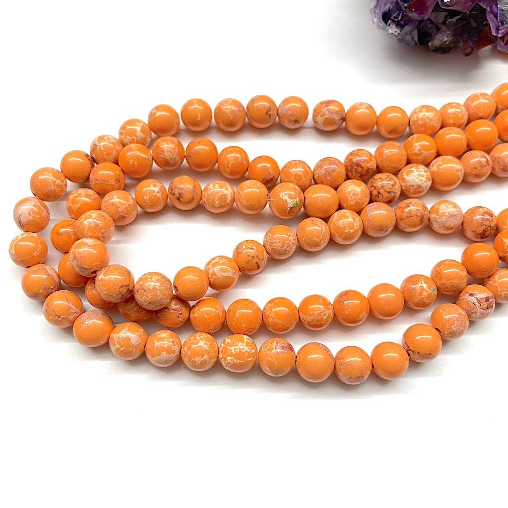 JASPE IMPERIAL | NARANJO | CLASE B | 8MM