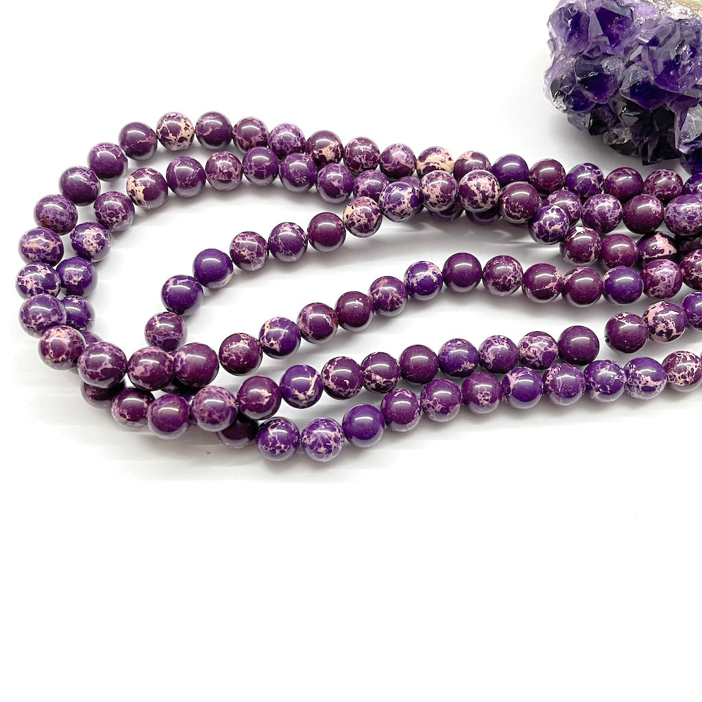 JASPE IMPERIAL | MORADO | CLASE B | 8MM