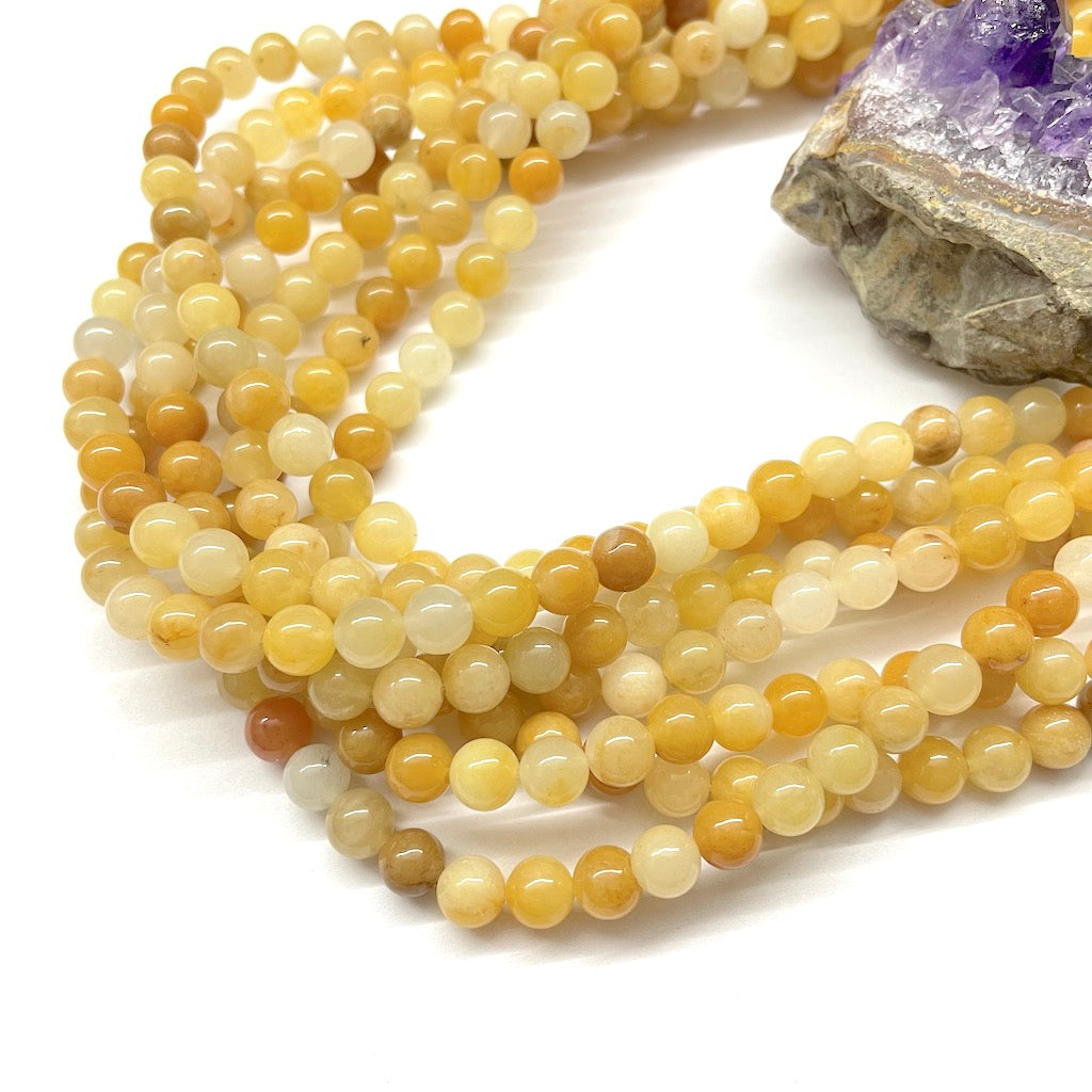 JADE AMARILLO MATIZADO | 6MM