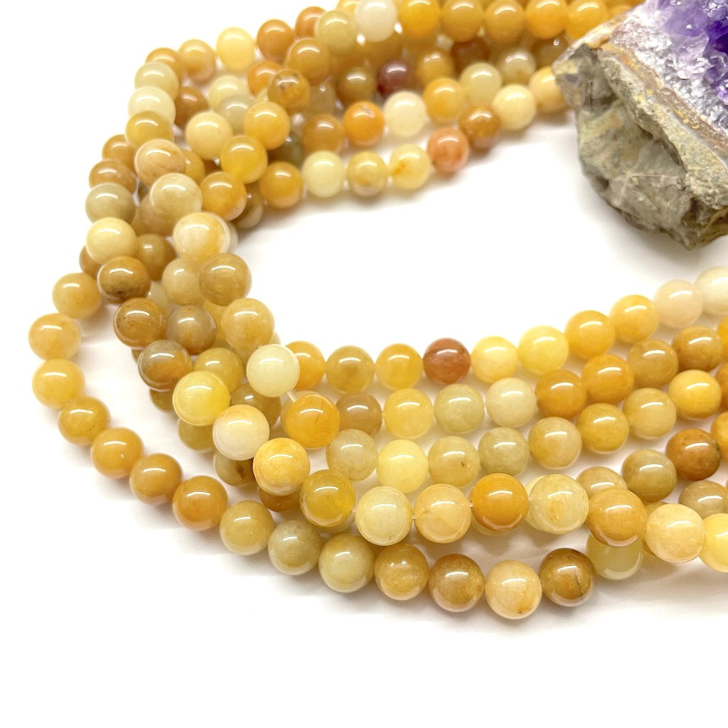 JADE AMARILLO MATIZADO | 8MM