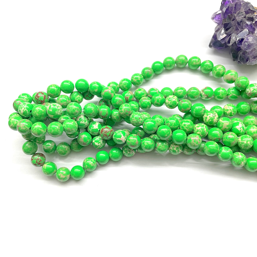 JASPE IMPERIAL | VERDE MANZANA | CLASE B | 8MM