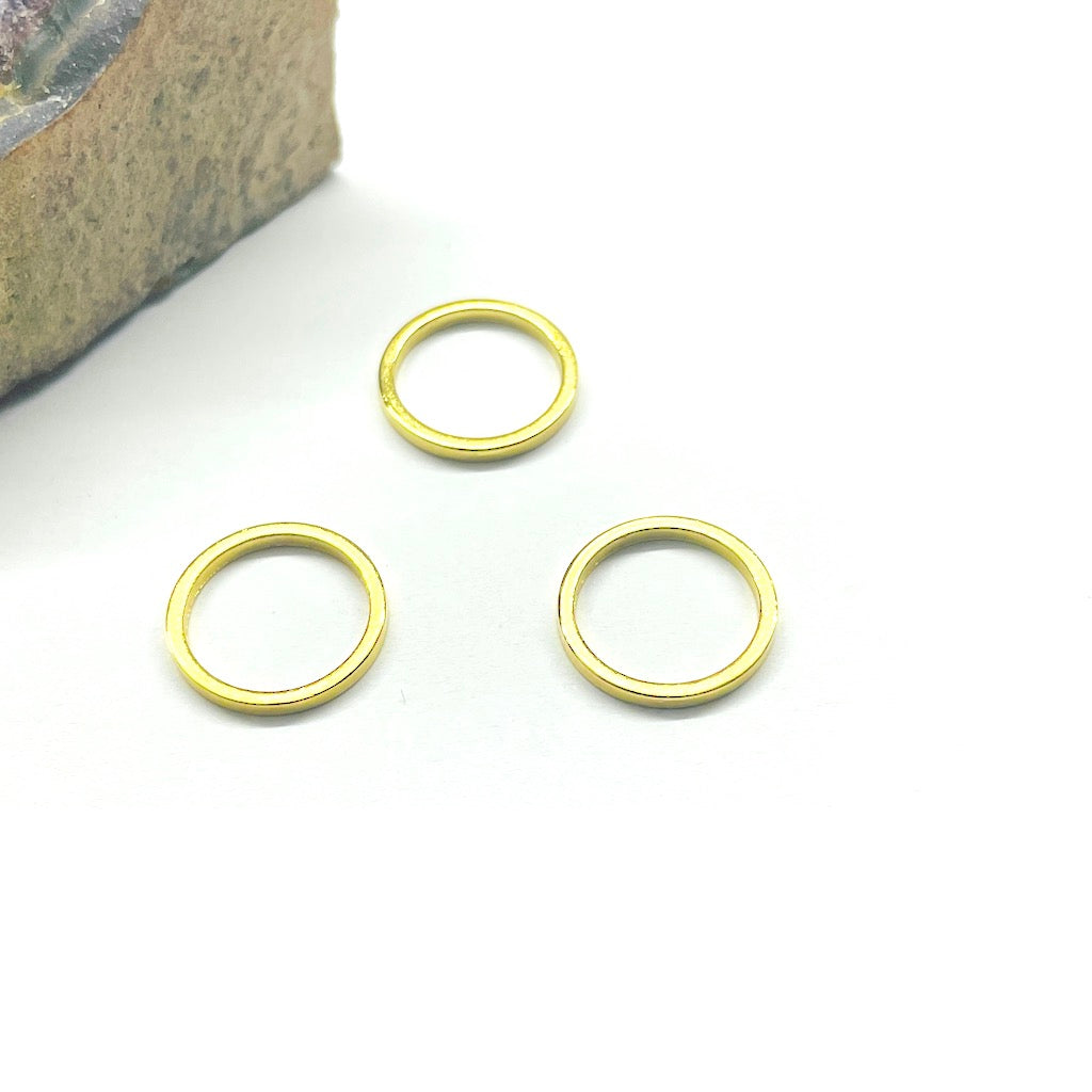 ARGOLLA | BAÑO DE ORO 24K | 13MM | (C6-52)