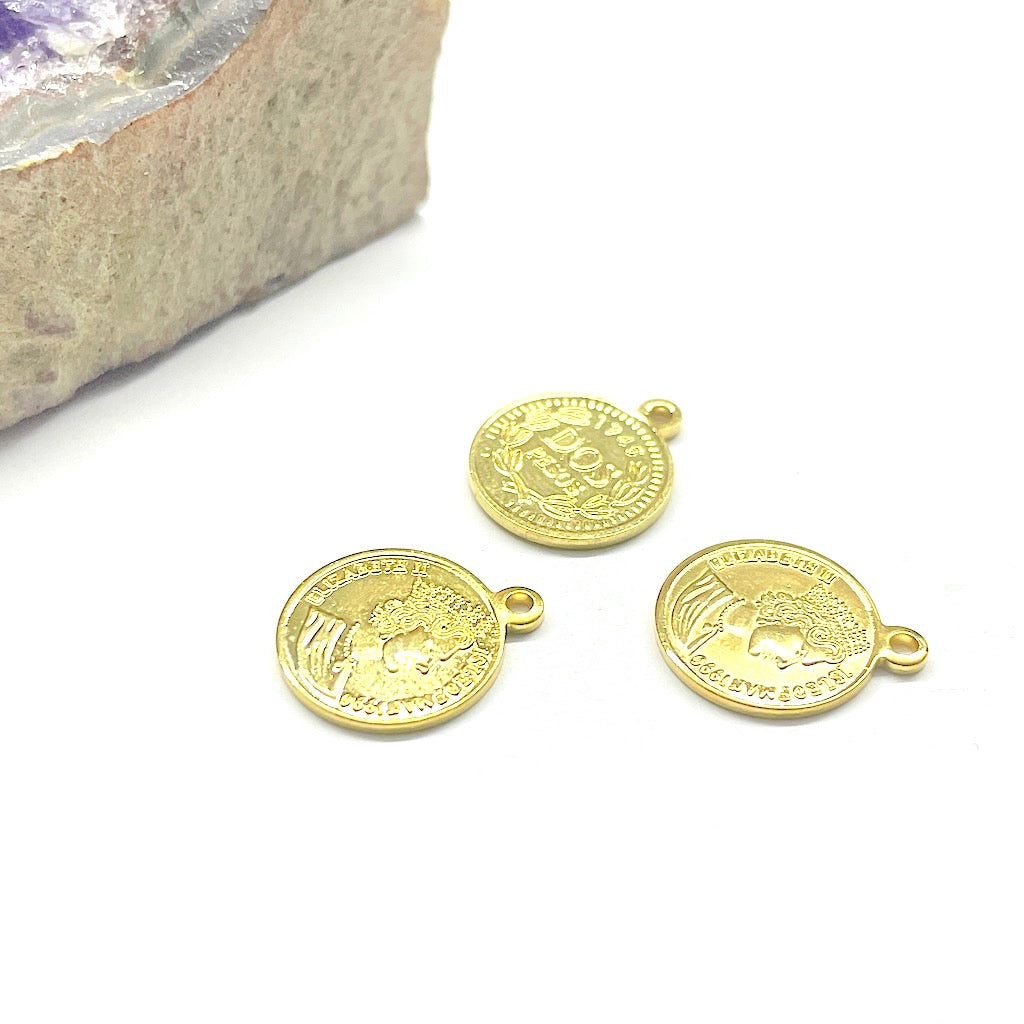 COLGANTE MONEDA DOS PESOS | 15.6MM X 13MM (E2-19)