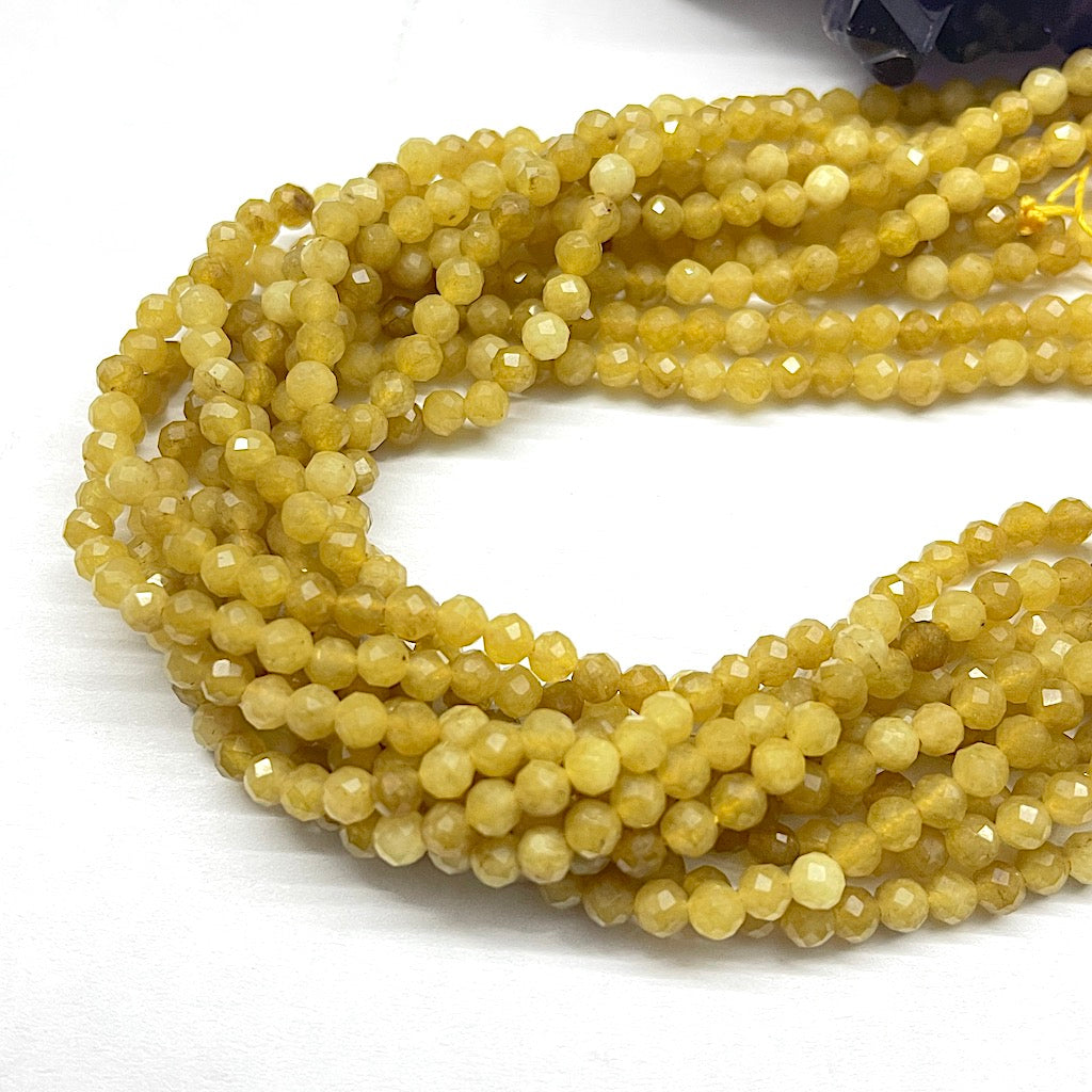 PIEDRAS NATURALES | MINI FACETADA | OPALO AMARILLO | 3.5MM | co.1