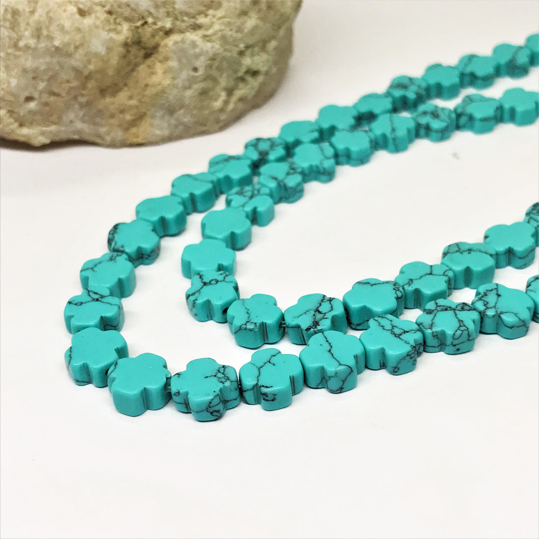 CRUZ | TURQUESA | 10X10MM
