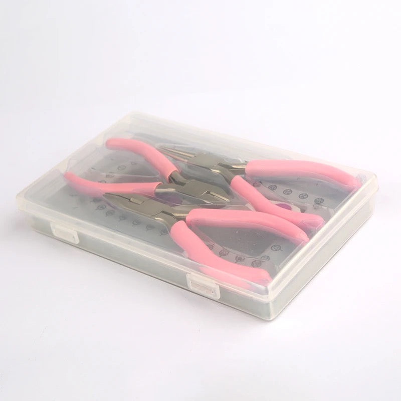 KIT DE ALICATES ROSA CON TABLA