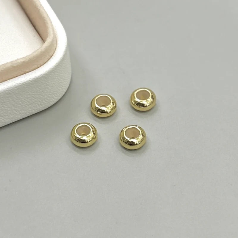 BAÑO DE RODIO | BROCHE CORREDIZO CON GOMA INTERNA | 4 UNIDADES | DORADO (R11-102 y 107)