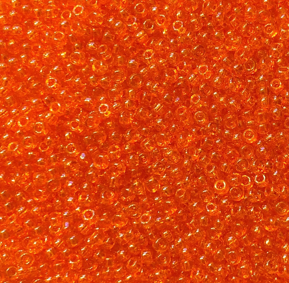 MIYUKI ROUND ROCAILLES 15/0 | 164RR | 10GRS | NARANJA TRASLUCIDO SATIN