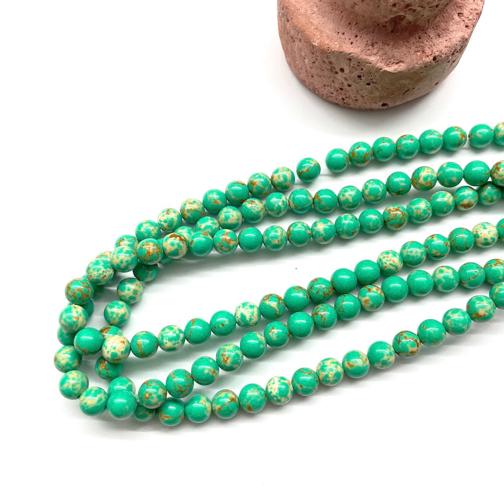 JASPE IMPERIAL | VERDE TURQUESA | CLASE B | 8MM