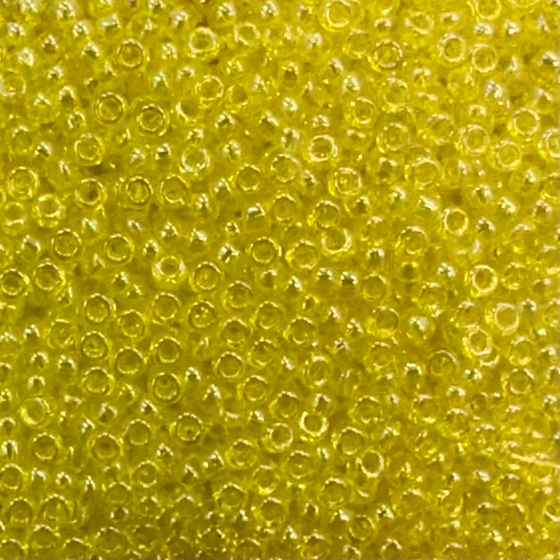 MIYUKI ROUND ROCAILLES 15/0 | 163RR | 10GRS | AMARILLO TRASLUCIDO SATIN