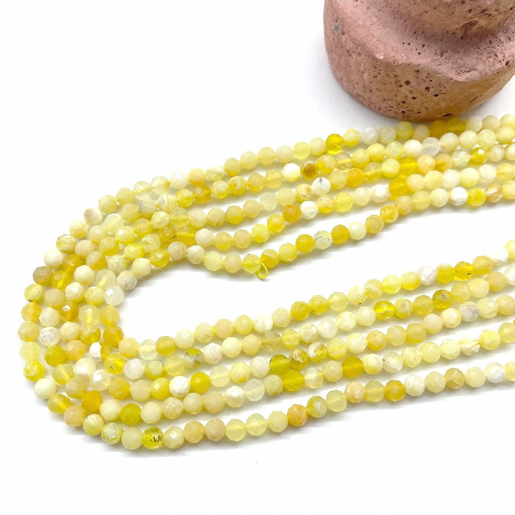 PIEDRAS NATURALES | MINI FACETADO | OPALO AMARILLO | 4.5MM | co.6